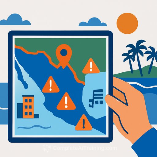Mapping tool flags possible illegal construction on Mexico's federal beaches