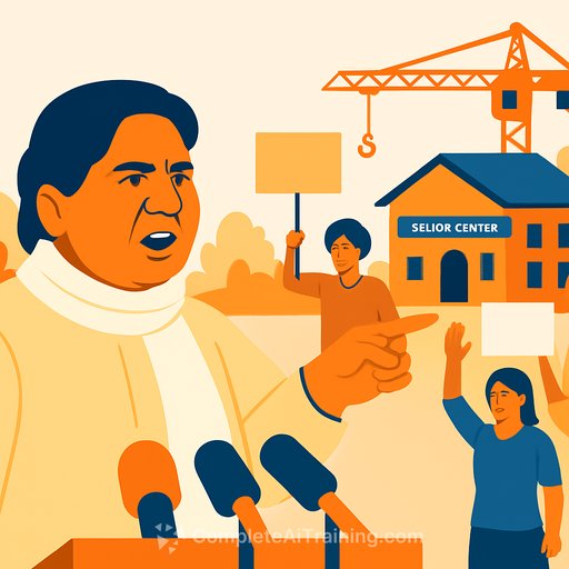 Mayawati Demands Halt to Senior Care Centre Construction in Moradabad’s Buddha Park Over Community Concerns
