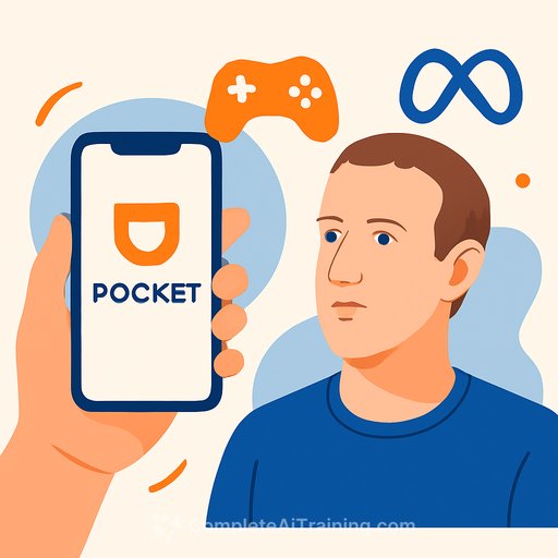 Meta launches AI gaming app Pocket as Zuckerberg admits agent development lags