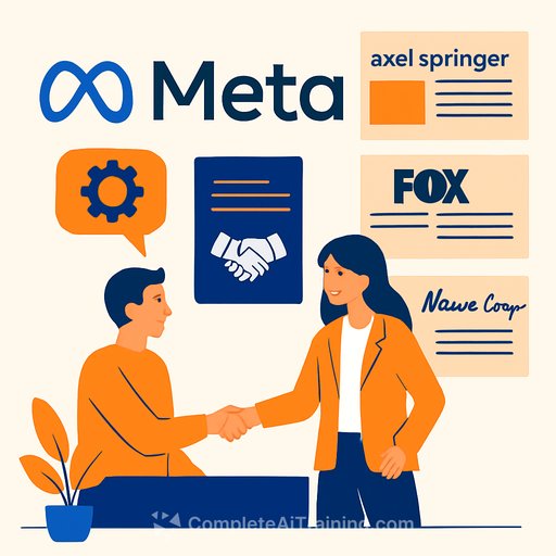 Meta negotiates AI news licensing with Axel Springer, Fox, and News Corp
