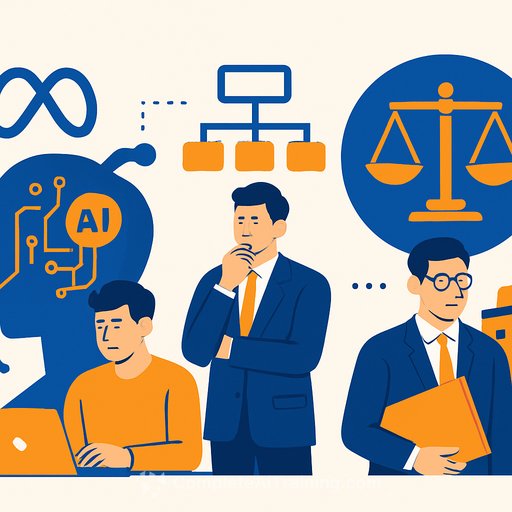 Meta Reshuffles AI Teams Again Amid Cost and Privacy Concerns as Burford Pushes for Law Firm Ownership to Fund AI Adoption