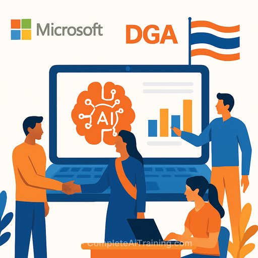 Microsoft and DGA Drive Thai Government Digital Transformation with AI Training Program