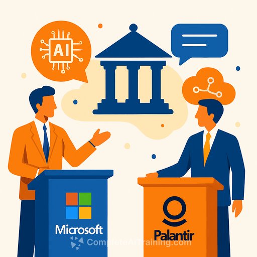 Microsoft Challenges Palantir for Government AI Contracts as Agencies Test New Models