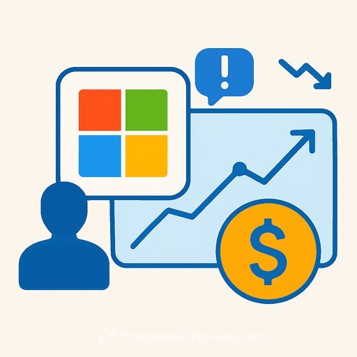 Microsoft Cuts AI Sales Quotas; Stock Drops 2.5% as Corporate AI Demand Wavers