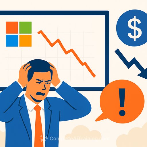 Microsoft faces worst quarter since 2008 as AI spending triggers investor backlash