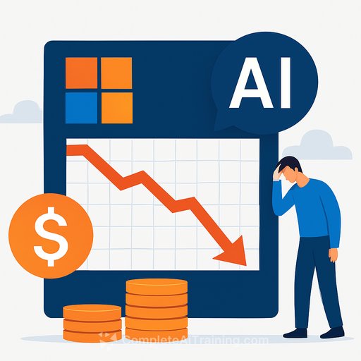 Microsoft posts worst quarter since 2008 financial crisis as AI concerns weigh on stock