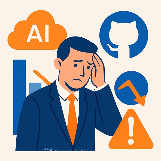 Microsoft VP admits AI sales disappoint as GitHub reliability problems frustrate developers