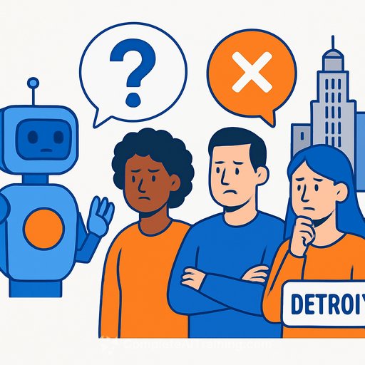 Most Detroiters remain uncertain or opposed to AI in city government, U-M survey finds