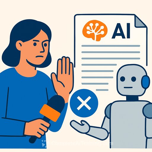 Most UK journalists oppose AI-generated press releases, with half unwilling to consider them