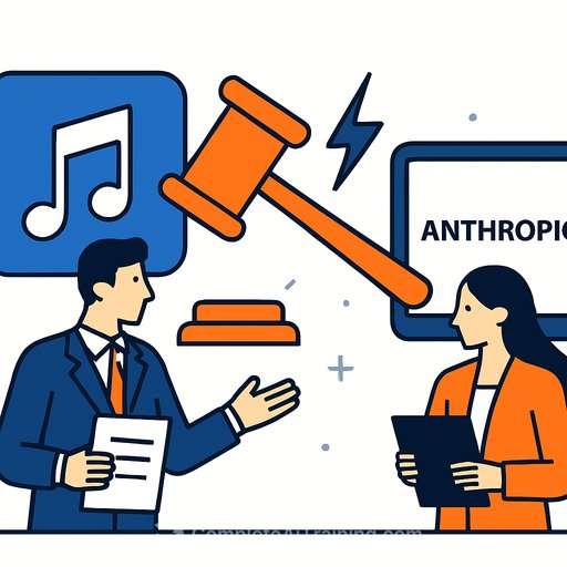 Music publishers sue Anthropic over alleged copyright theft in training data