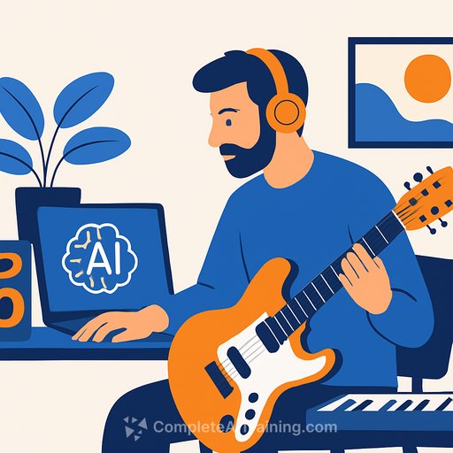 Musician explores AI as a creative tool in home studio practice