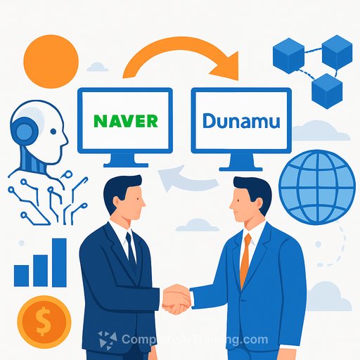 Naver to Acquire Dunamu in Stock Swap: AI + Web3 Finance for a Global Push