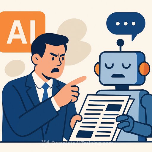 New York Times publisher calls AI use of news content 'brazen theft' and warns creative economy faces broader threat