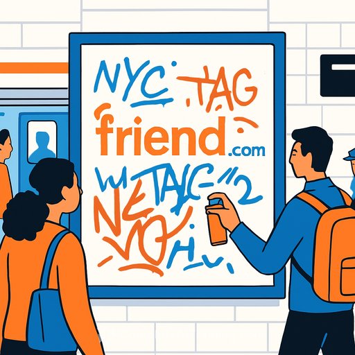 New Yorkers vs Friend.com: Subway Ads Get Tagged Faster Than They Go Up
