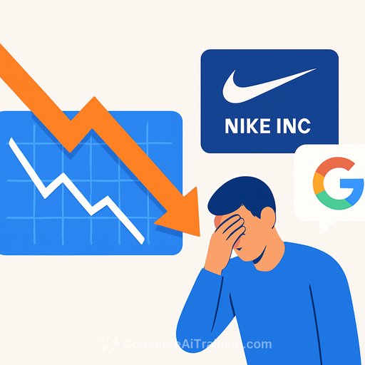 Nike shares fall despite Google AI shopping partnership announcement