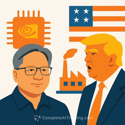 Nvidia CEO Jensen Huang Calls Trump’s Tariff Plan a Visionary Move for US Manufacturing