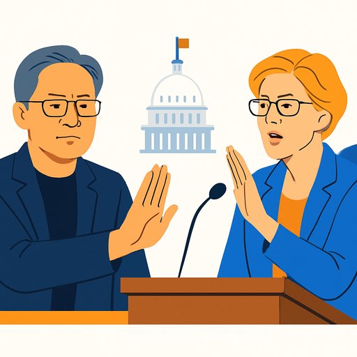 Nvidia CEO Jensen Huang declines Warren's request to testify at Senate AI hearing