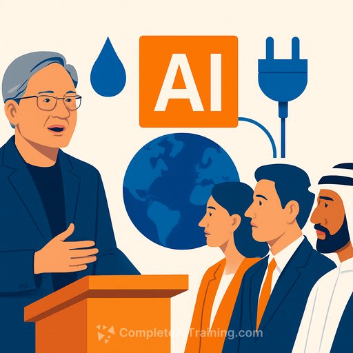 Nvidia CEO Jensen Huang tells G20 nations AI is as essential as water and electricity