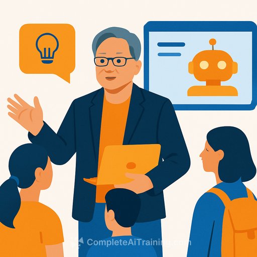 Nvidia CEO Jensen Huang urges students to master AI prompting for future career success