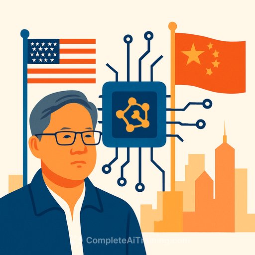 Nvidia CEO Warns U.S. Risks Losing AI Leadership as China Closes In