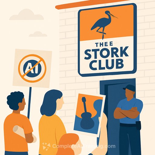 Oakland's Thee Stork Club bans AI art, enlists 100 artists nationwide for $50 gig posters