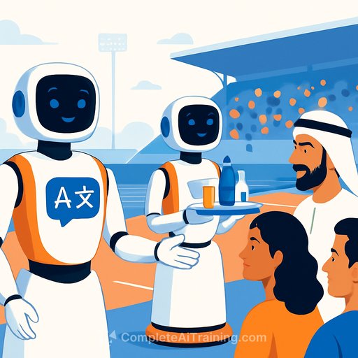 OMODA & JAECOO deploys multilingual service robots at UAE sporting event to test hospitality applications
