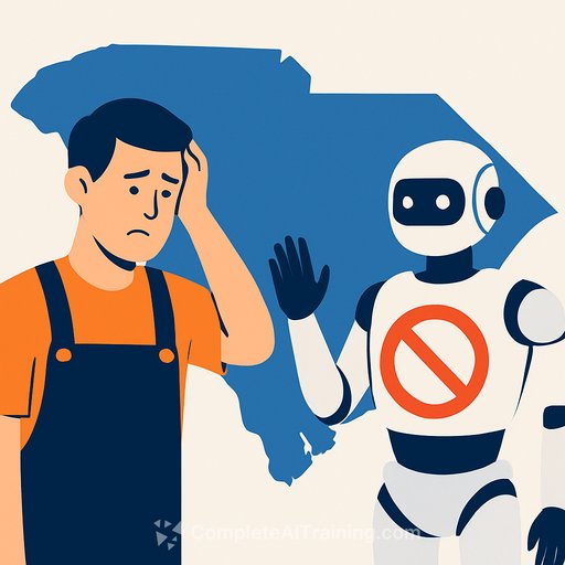 One in three South Carolina workers lacks confidence their employer will protect them from AI replacement