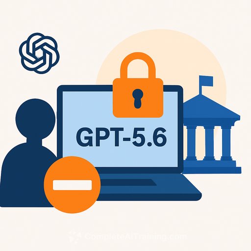 OpenAI limits access to new GPT-5.6 models after US government request