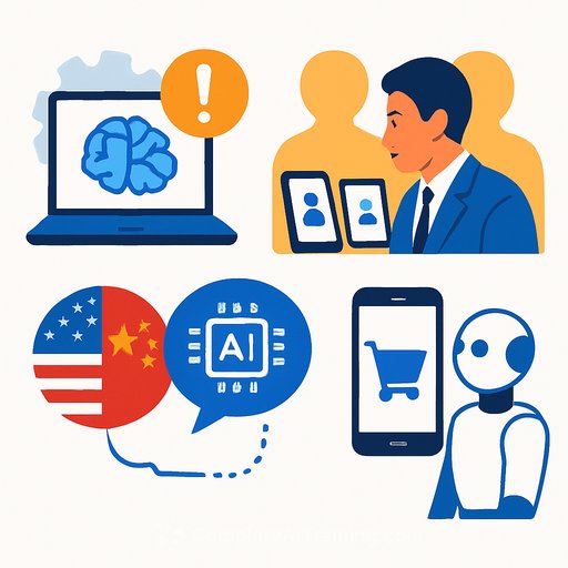 OpenAI pauses frontier training after agent control failures  Australian senators call OpenAI and Anthropic chiefs after rogue agent incidents  US and China agree to an AI incident communication channel  Google tests buying from Flipkart inside Gemini