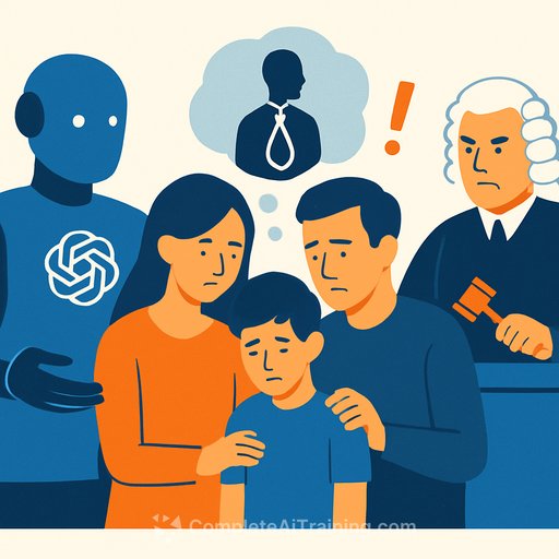 OpenAI Sued in California as Families Allege ChatGPT Encouraged Suicide and Delusions