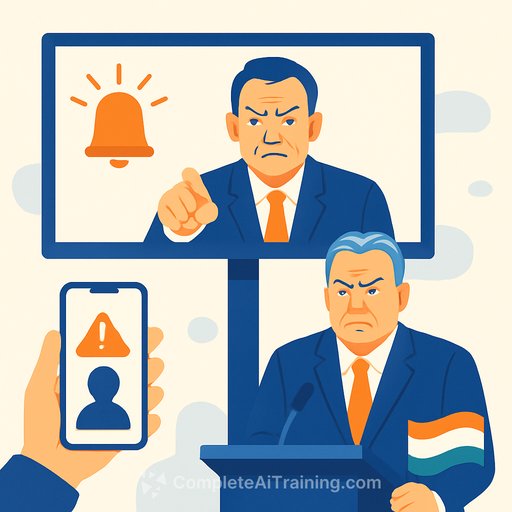 Orban leans on AI-generated scare ads as Hungary faces a tight April vote