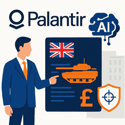 Palantir bets big on U.K. defense with new AI partnership and £750m MoD contract