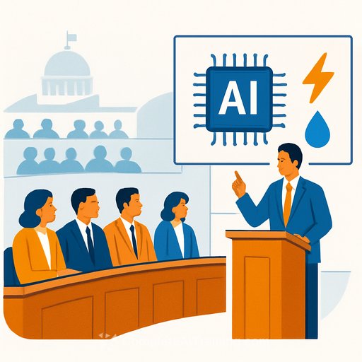 Parliament hears AI infrastructure has energy and water costs but escapes direct EIA oversight