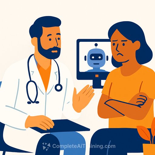 Patients Lose Trust When Doctors Mention Using AI, Study Finds