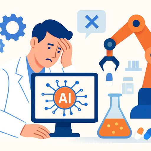Pharmaceutical laboratories struggle to scale artificial intelligence pilots due to poor data quality and workflow integration