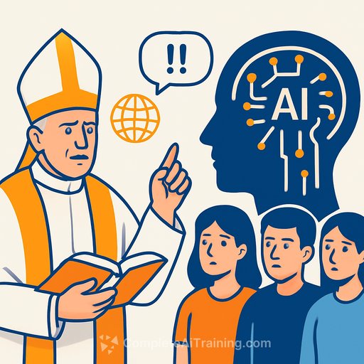 Pope Leo XIV calls for educational alliance to protect young people from harms of AI