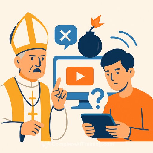 Pope Leo XIV warns digital media risks extinguishing young people's desire to ask questions