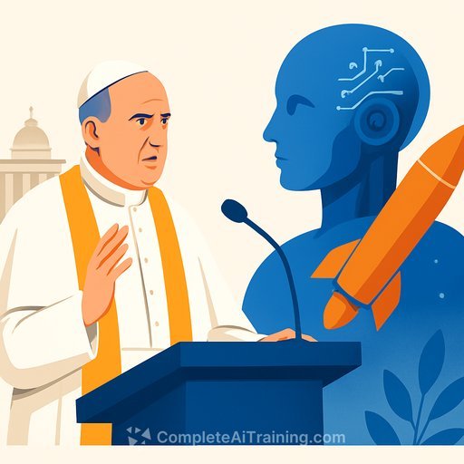 Pope Leo XIV warns that AI in warfare risks "spiral of annihilation" in speech at Rome university