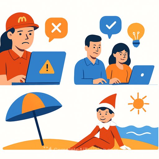 PR Roundup: McDonald's AI Misfire, Workplace AI Optimism, and Elf on the Shelf Hits the Beach