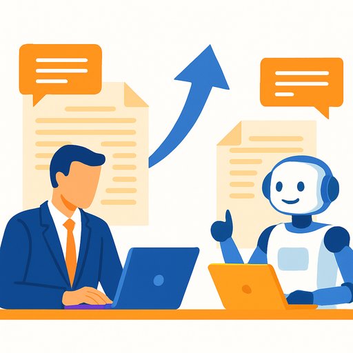 Professionals produce more written content than ever, with a growing share directed at machines.