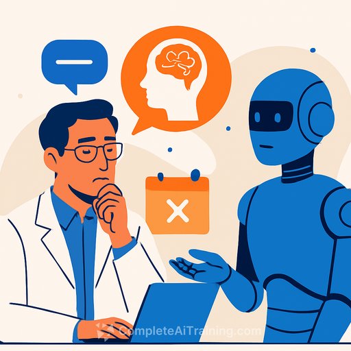 Psychiatrist reflects on whether AI can replace human therapists after a patient cancels an appointment