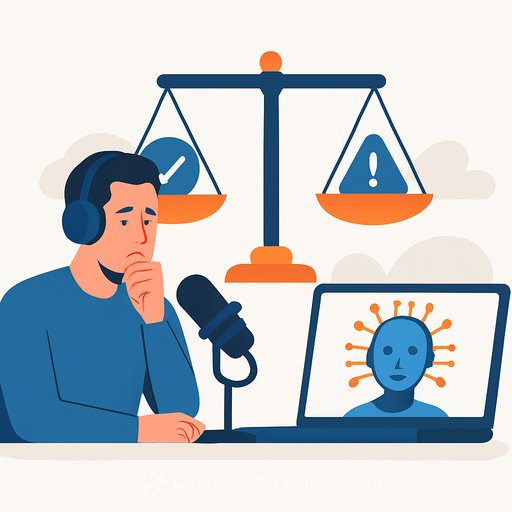 Radio broadcasters weigh AI efficiency gains against legal and editorial risks