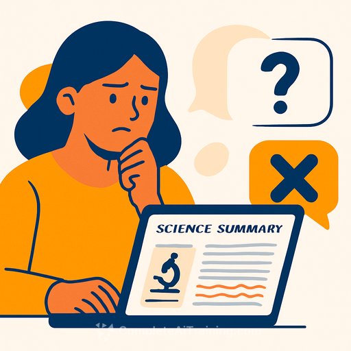 Readable, But Wrong: ChatGPT's Science Summaries Fall Short