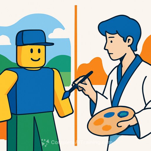 Roblox Builds Worlds on a Prompt; Japan's Artists Draw a Line