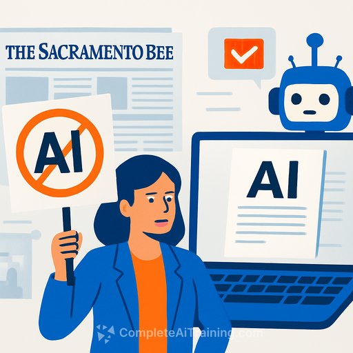 Sacramento Bee journalists refuse bylines on AI-generated stories as McClatchy expands content tool across its newsrooms