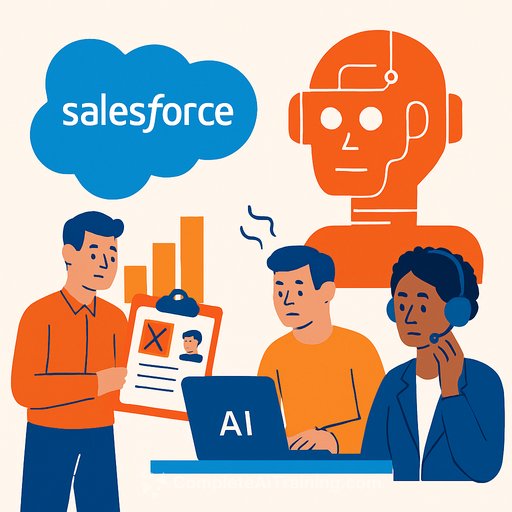 Salesforce AI Adoption Slows Hiring, Increases Pressure on Engineers and Customer Service Staff