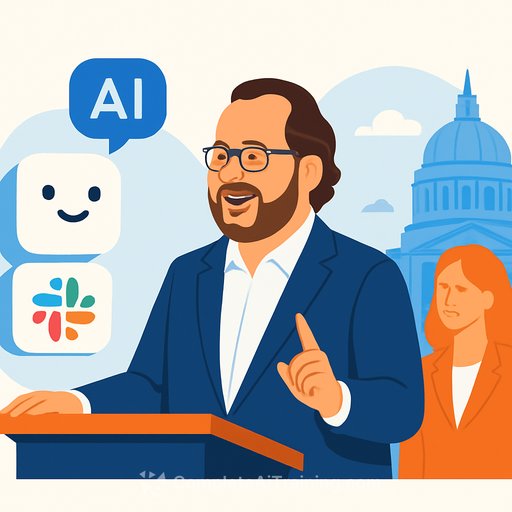 Salesforce CEO Marc Benioff unveils AI-powered Slackbot and praises San Francisco mayor's progress