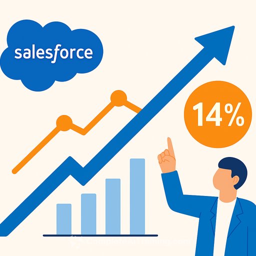 Salesforce shares jump 14% as AI bets start paying off
