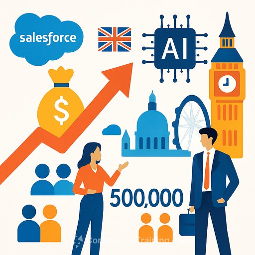 Salesforce to invest $6bn in UK AI, making London its European hub and projecting 500,000 jobs
