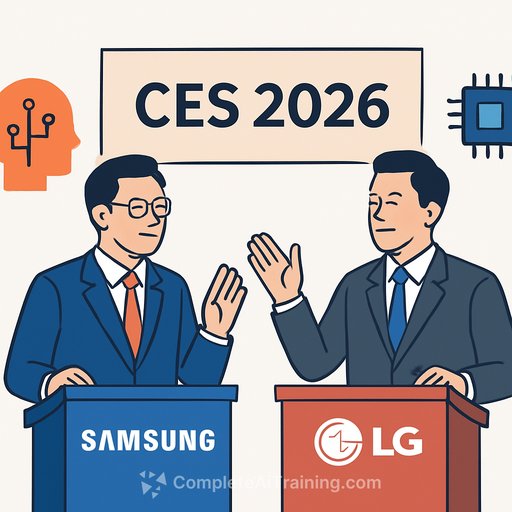 Samsung-LG rivalry enters the AI era as new chiefs take the CES 2026 stage